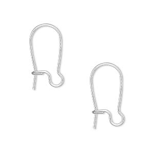 Ear Wires Kidney Earring Hooks Solid Sterling Silver 925 Long 45 mm 1.75 inch 